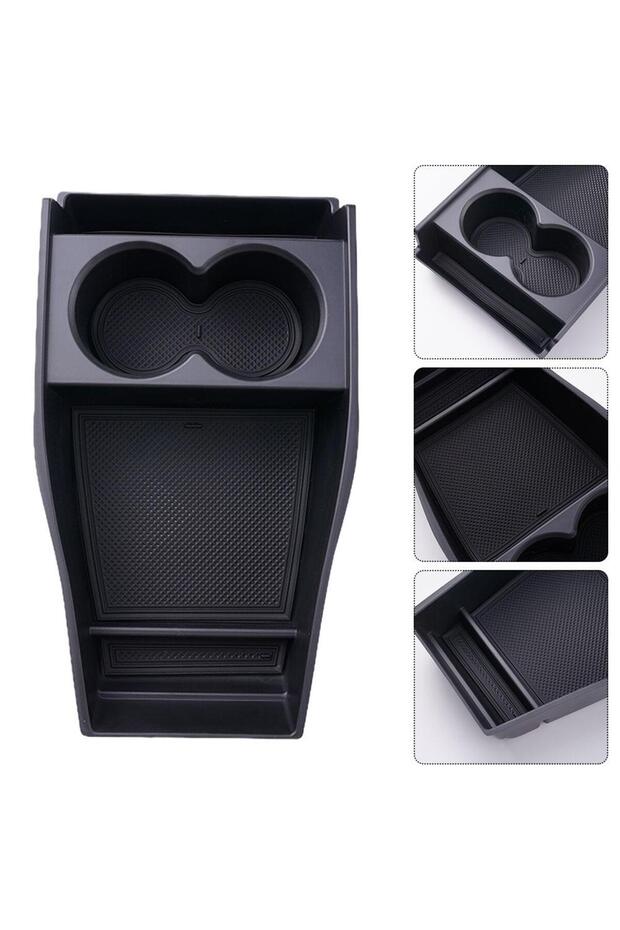 For Hyundai IONIQ 5 2022 2023 Armrest Storage Box Cup Holder Organizer Tray Center Console Stowin...