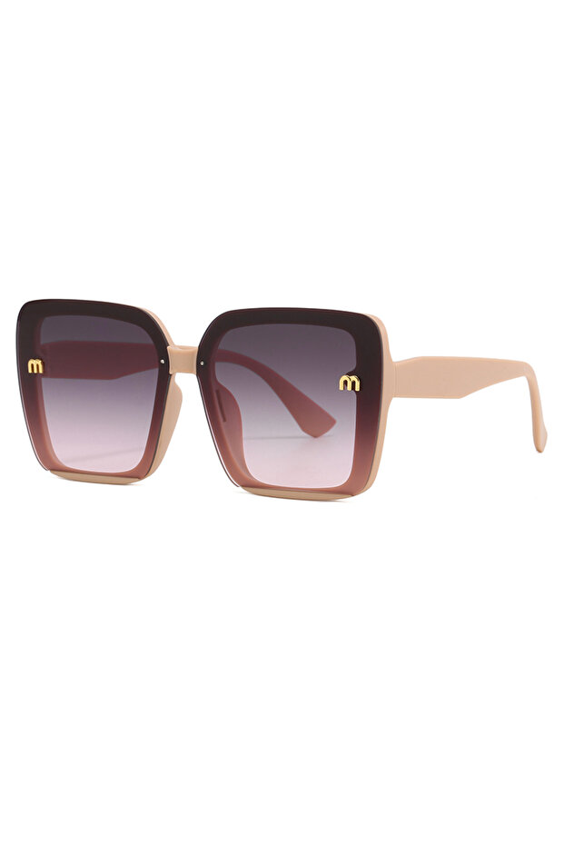grey pink Brand Sunglasses Women's Square Classic Large Frame Fashion Men's Rectangular Letter Desig