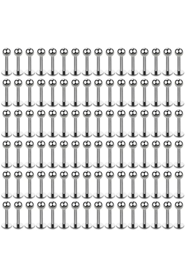 1.2x8x3mm 50pcs Style F 10Pc/50Pc G23 Ttianium Labret Ear Lip Stud Jewelry Square CZ Stone Cartilage