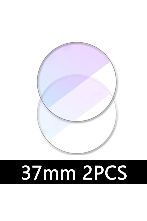 37MM 2Pcs Universal Round Tempered Glass Protective Film Screen Protector Cover For Armani Moto Xiao