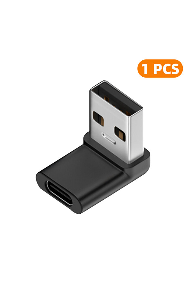 1x CM-AG-LT-FM USB 3.0 90 Degree USB-C Female to USB-A Adapter 10Gbps High-Speed Transmission Up-Dow