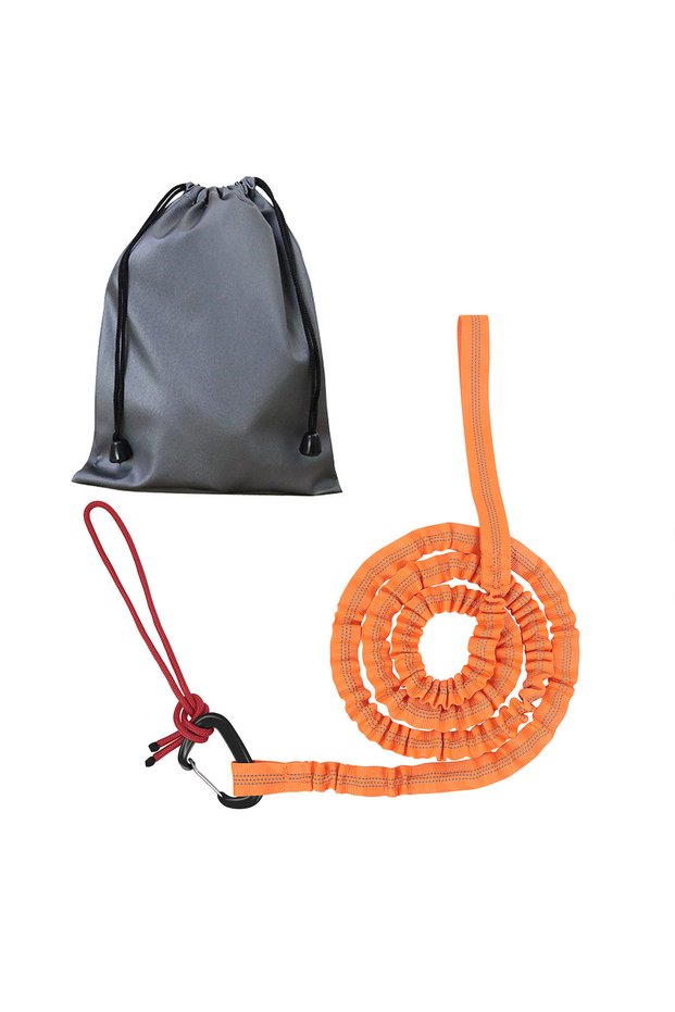 orange Outdoor Mountain Bike Traction Rope Mountain Bike Cycle Parent-Child Tension Rope Bungee Jump