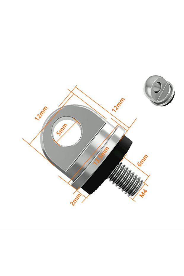 Aluminum Silver 2pcs Neck Hanging Strap M4 Screw for DJI Remote Control Shoulder Strap Quick-Release