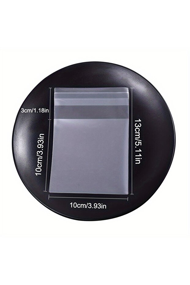 Other 10x13cm 100-Pack Thicked Frosted Transparent Self-Sealing Bags - Ideal for Baking and Food Pac