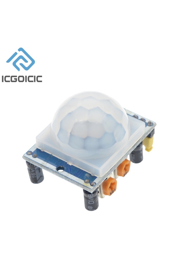 ICGOICIC 1pcs HC-SR501 1-10pcs HC-SR501 Adjust IR Pyroelectric Infrared PIR Motion Sensor Detector M