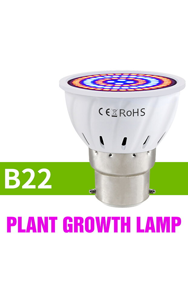 80leds B22 E27 LED Plant Grow Lights GU10 Full Spectrum Indoor Hydroponics Flower Seeds Vegetables C