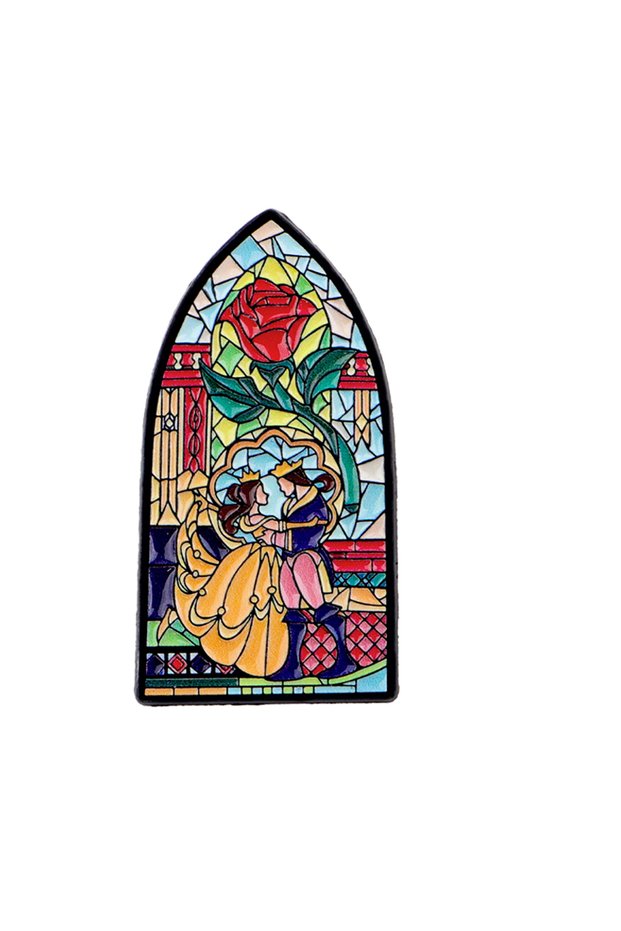 12 Movie Rose Enamel Pin Cartoon Lamp Brooch For Coat Women's Brooches Fashion Lapel Badges Jewelry