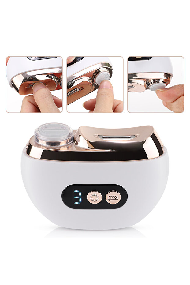 Upgrade-3 Gear Electric Nail Clippers Automatic Anicure Trimmer With Light Adult Baby Fingernail Toe
