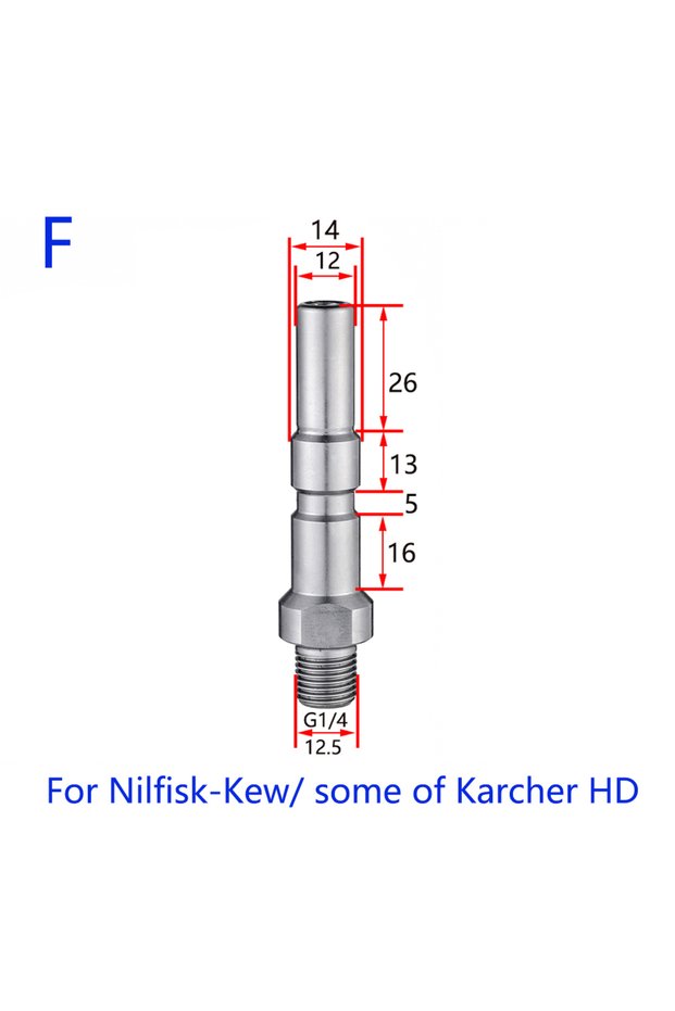 For Nilfisk Kew-F Foam Nozzle Lance Metal Adapter Launches Foam For Pressure Washer Car Wash Parksid