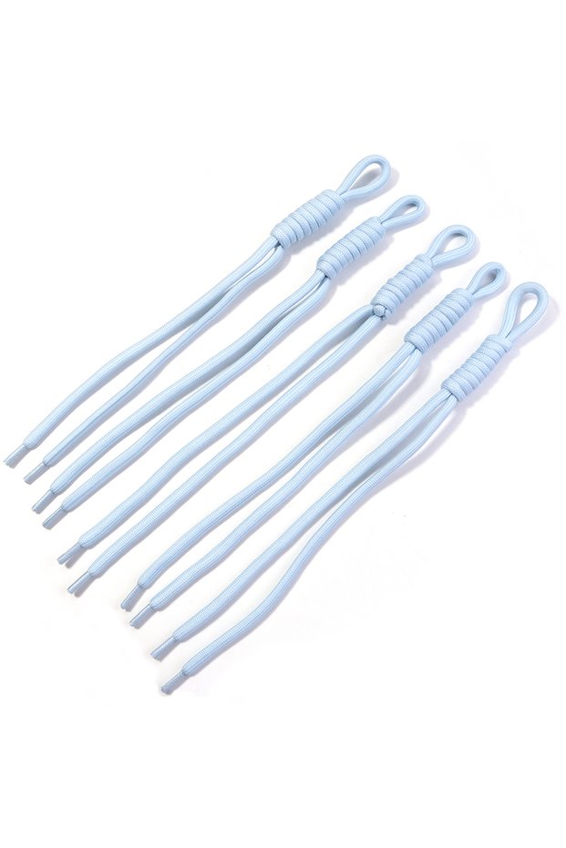24-28cm 5pcs Light Blue 5pcs Colorful Braided Lanyard Keychain for Phone Case Decoration Women Chic