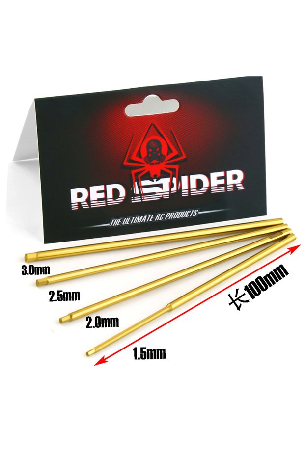 4pcs Hardened Steel Hex Screwdriver Set 1.5/2/2.5/3mm - Precision Allen Wrench Kit for RC Drone, Car