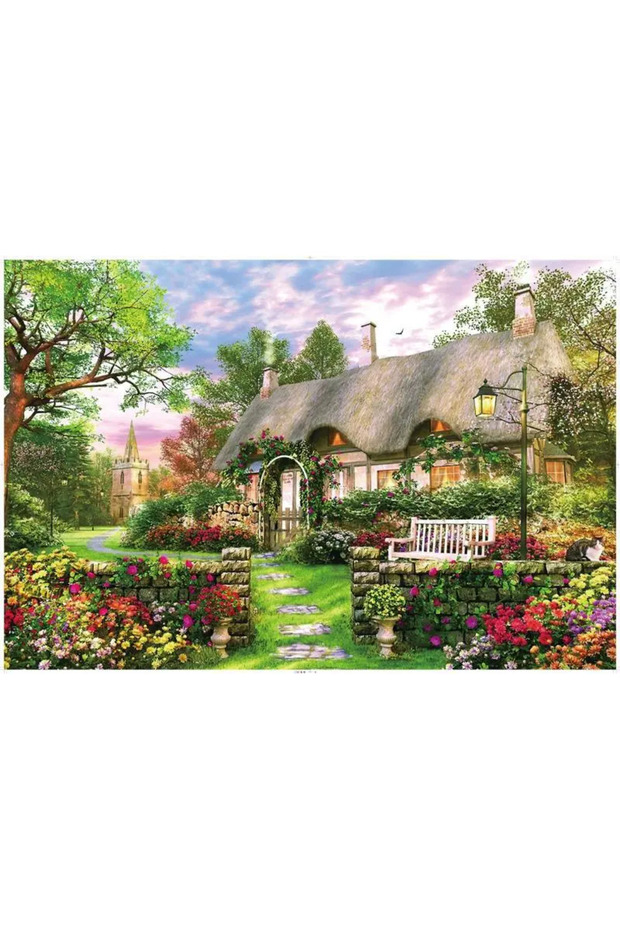 B166Countryside Adult Jigsaw Puzzle 1000 Pieces Puzzle Toys Landscape Animation Paper Puzzle Decorat