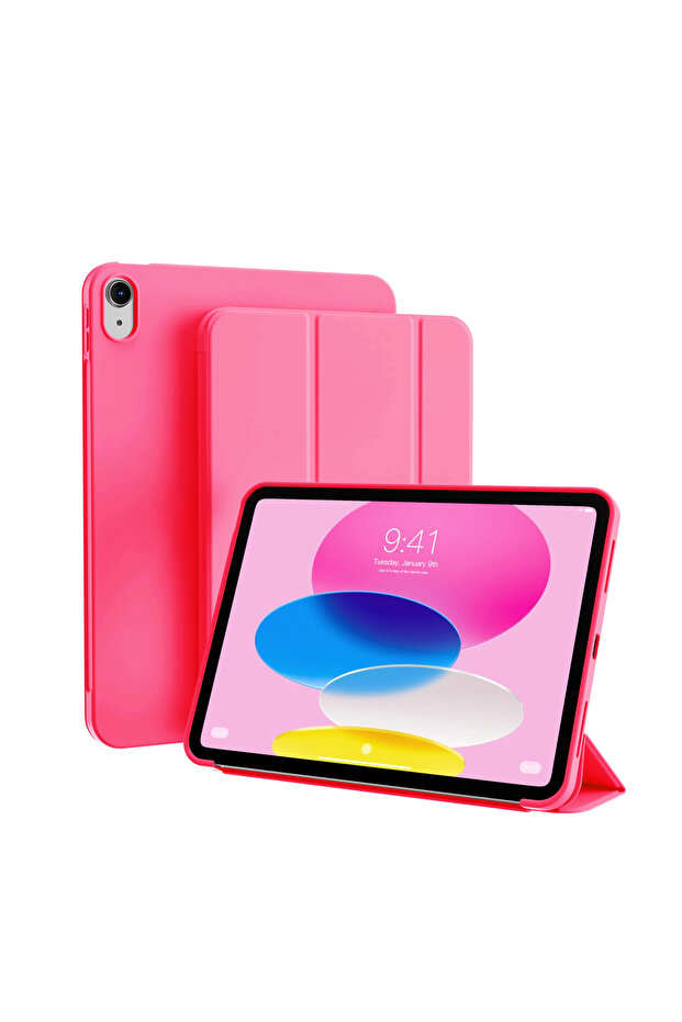 Red Case for iPad (A16) 11th Generation 11 Inch 2025/10th Generation 10.9 Inch 2022 Magnetic Flip Sm