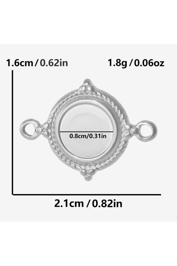 S1855-S 10pcs New No Fading Silver Color Fashion Brief Pendant Geometry Gear Sun Screw Thread Flower