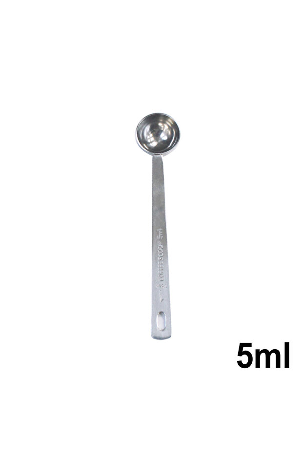 5ml Stainless Steel Coffee Scoop, Tablespoon Measuring Spoon Long Handle Coffee Spoon for Kitchen Ca