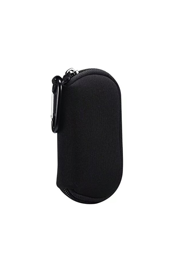 جراب سماعات صغير أسود اللون لسماعات AirPods 4 و 3 و 2 Pro و Buds 3/3 Pro/ Buds 2 Pro/ Buds FE H...