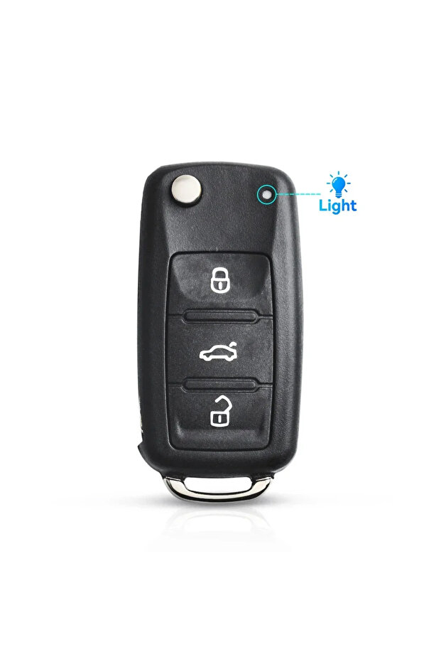 3 Buttons Original KEYYOU 3 Button Car Key Shell Modified Flip Folding Key Case Casing for Golf Tigu