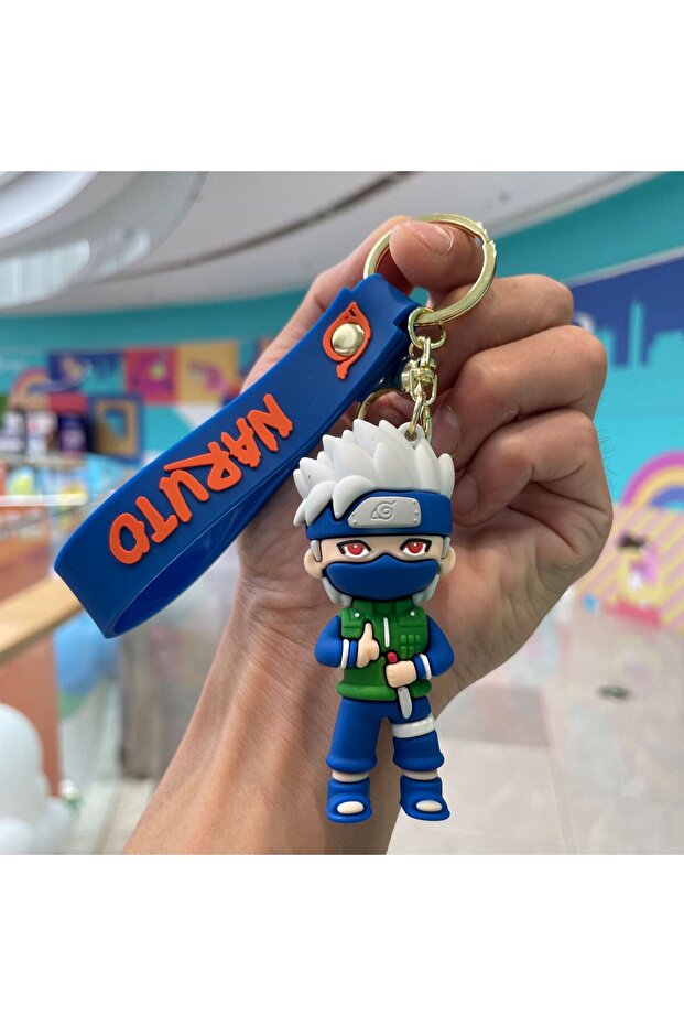 Kakashi Naruto cartoon keychain Hatake Kakashi character keychain cartoon pendant bag car key decora