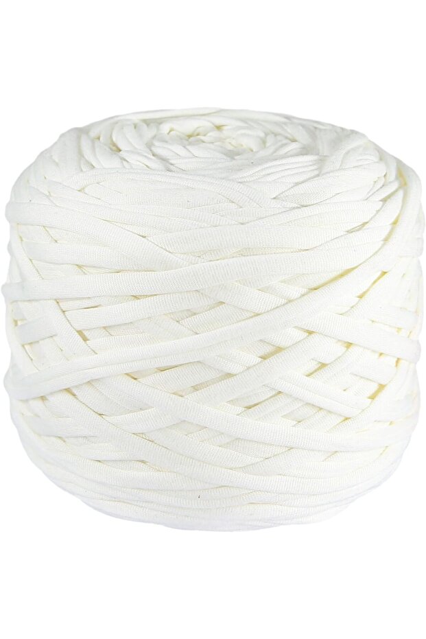 white 400g/Pc Thick Knitting Yarn T Shirt Yarn Elastic Fabric Cloth for Hand DIY Bag Blanket Cushion