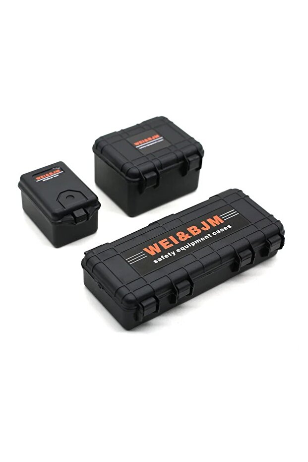 1SET BLACK Storage Box Decoration Tool for 1/10 RC Crawler Car Axial SCX10 90046 KM D90 TF2 TRX-4 TR