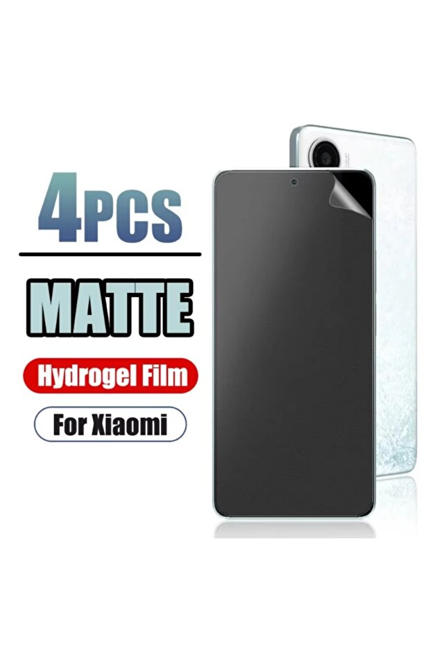 4PCS For POCO X7 Pro Hydrogel Film 4Pcs Matte Hydrogel Film For POCO F5 X7 X6 X5 X3 Pro F4 GT M3 For