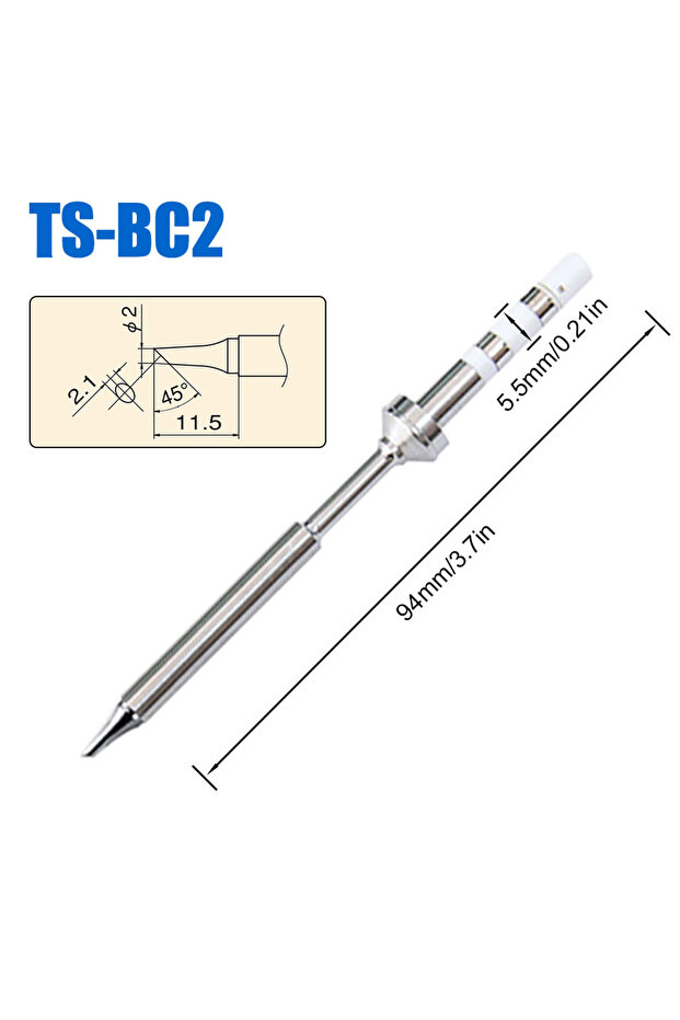 TS-BC2 Pine64 Pinecil TS100 TS101 استبدال طرف مكواة اللحام نماذج مختلفة من Pinecil V2 Electr