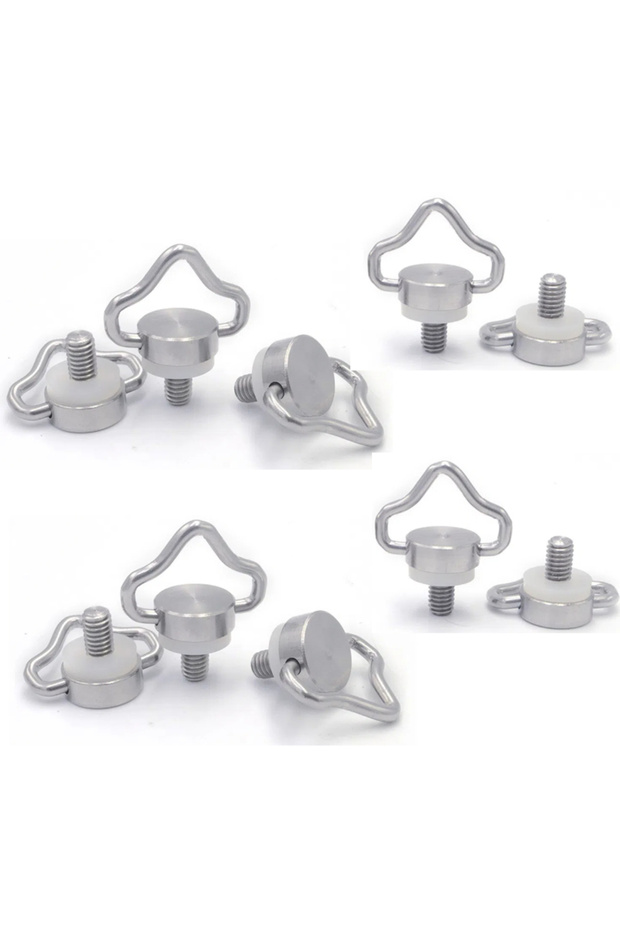 10x Stainless Silver Neck Hanging Strap M4 Screw for DJI Remote Control Shoulder Strap Quick-Release