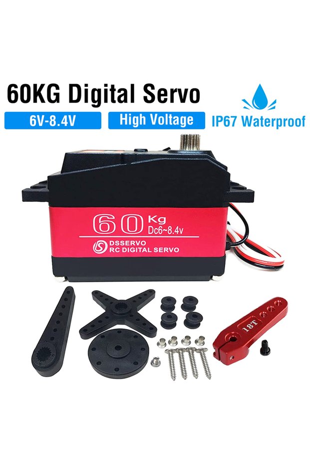 180 Hot DS5160 ssg 60KG Digital Servo 8.4V High Voltage Metal Gear Large Torque High Speed Waterproo