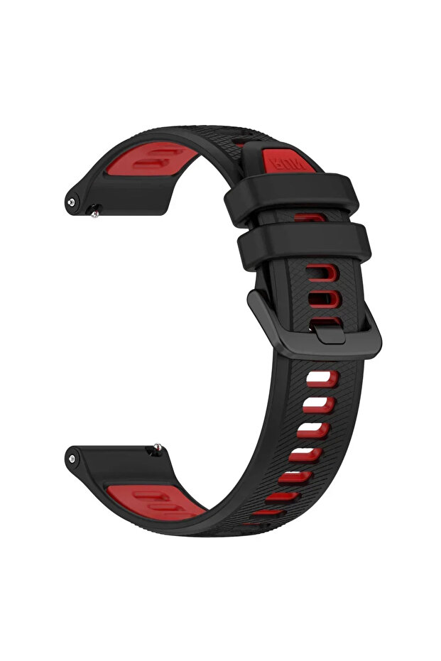 22mm Black Red Soort Strap Silicone Watch Band 22mm 20mm For TicWatch Pro 3 Ultra E3 E2 S2 Pro X GTW