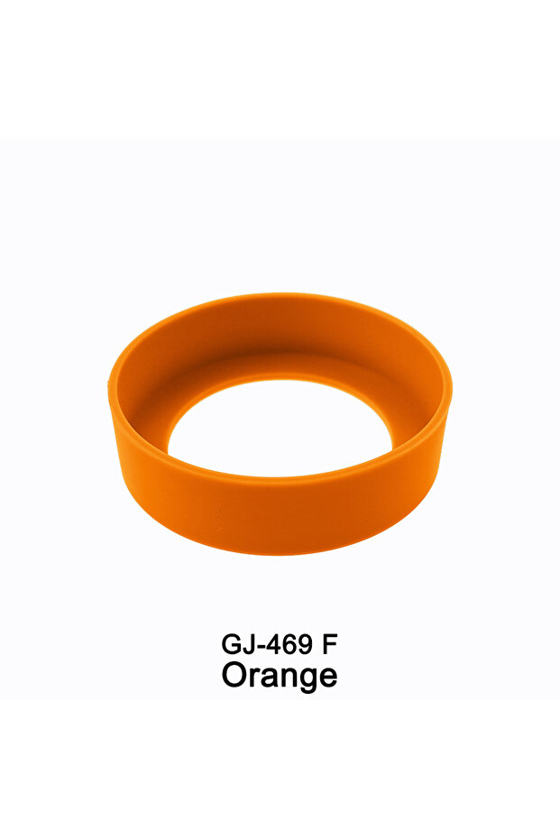 F Orange 1Pcs 7CM Silicone Water Cup Gasket Anti-wear And Scratch Sleeve Insulation Bottom Protectiv