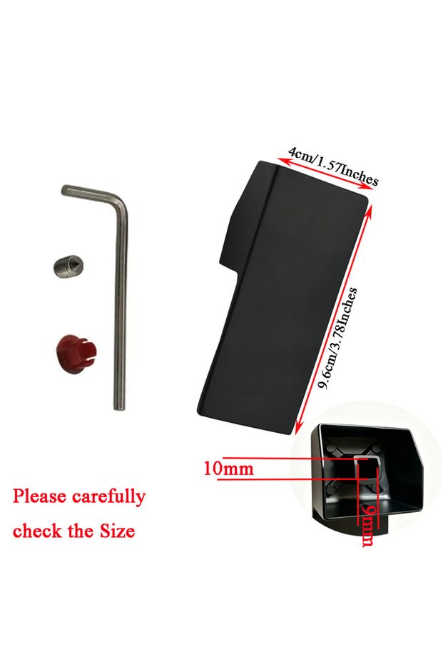 Type 1 Black Bathroom Replacement Faucet Handle Plated Taps Accessories for Size 35 / 40 Cartridge S