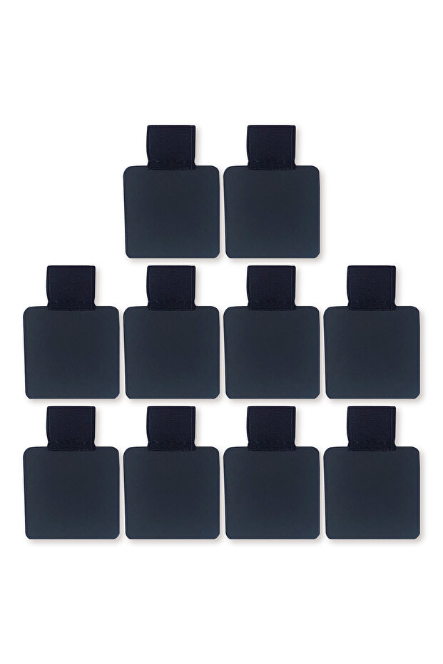 10PCS Black 10 Pack Elastic Pen Loop Holder Self-Adhesive PU Leather Clip Pencil For Notebooks Journ