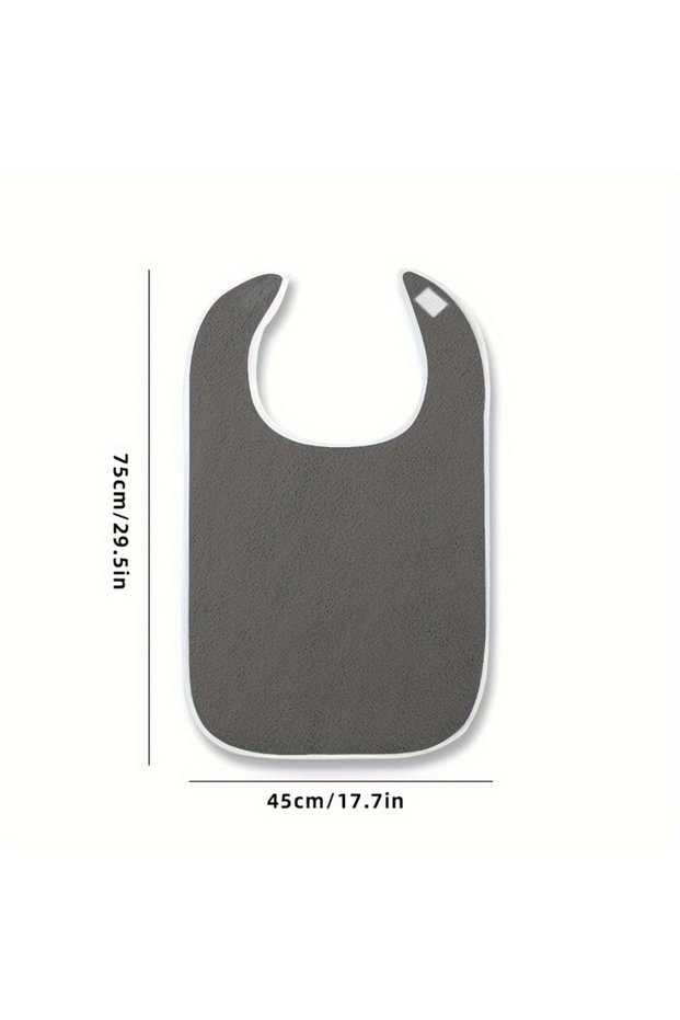 grey 1/4pcs Adult Bibs Apron Bib for Men and Women Suitable for Seniors Stain Resistant Diet Cloth