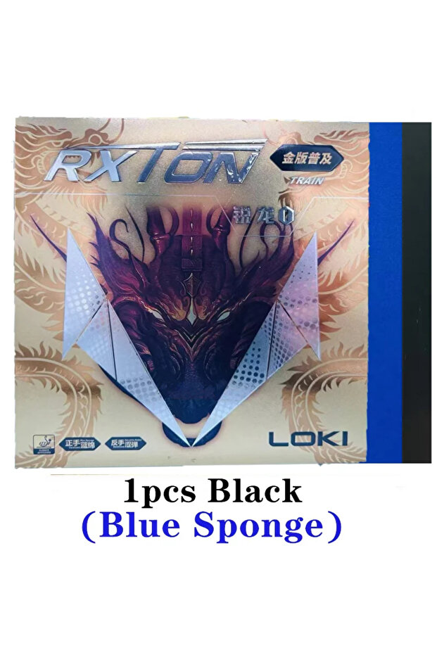 1pcs Black Original LOKI RXTON 1 Train Gold Version Table Tennis Fast Attack Ping Pong Blue Sponge