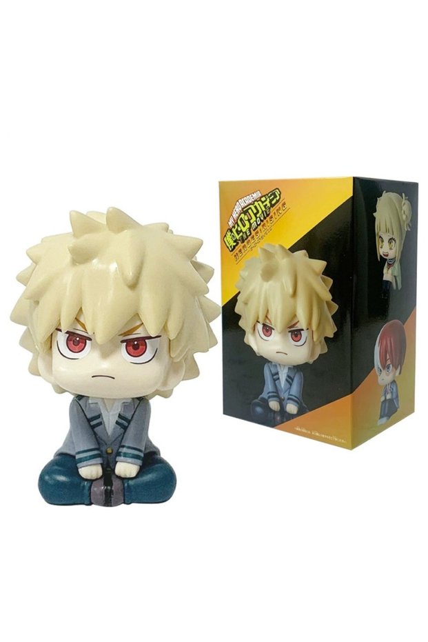 Bandai 02 with box 10cm boku no hero academy anime figure midoriya izuku action figure bakugo katsuk