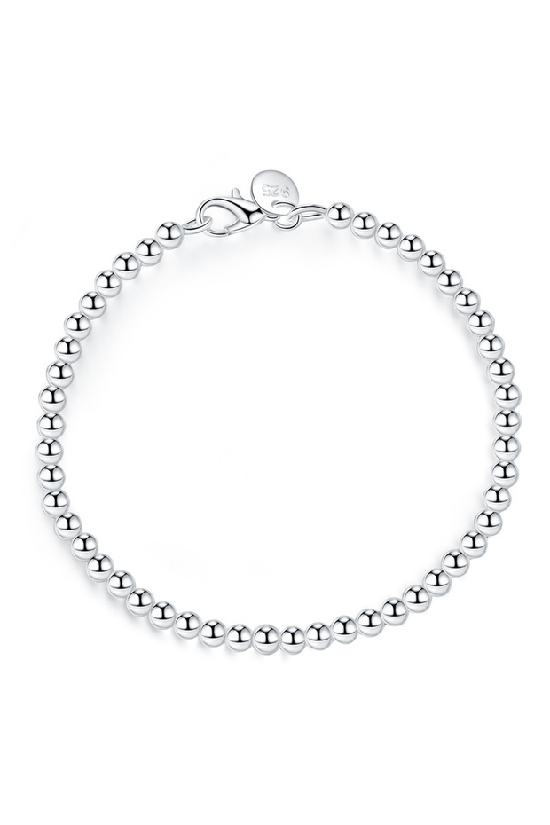 H198 4MM beads Silver color exquisite sandy Beads bracelet fashion charm wedding simple models Cut