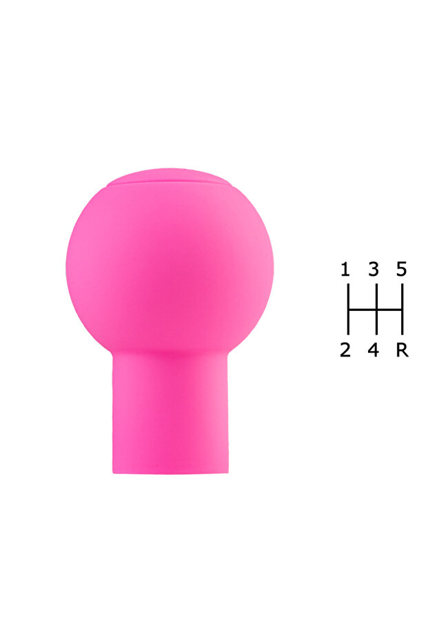 13524R-Pink NonSlip Car Silicone Gear Shift Knob Cover Gear Shift Grip Manual Lever Knobs Case Prote