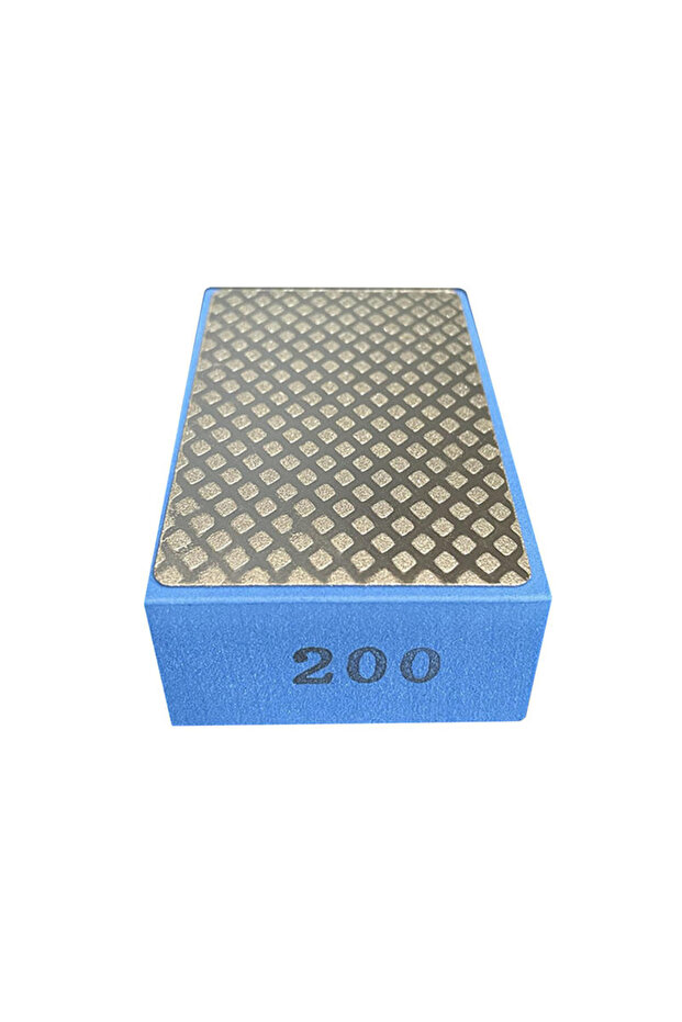 Other Blue grid 200 60/100/200/400# Diamond Hand Polishing Pads Tile Glass Abrasive Grinding Block P
