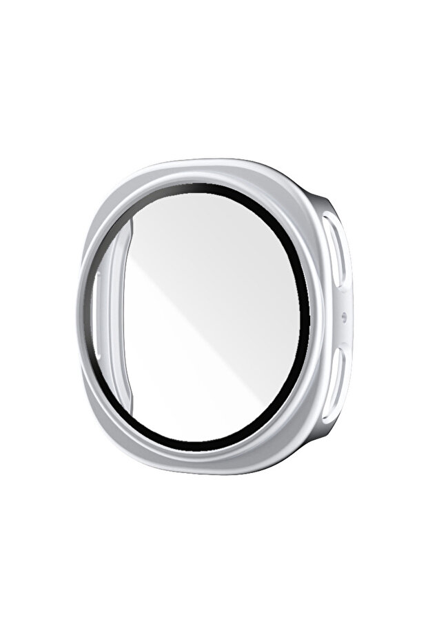 40mm sliver Tempered Glass+Case+STRAP for Samsung Galaxy Watch 8 band 40MM 44MM All-around hard PC B