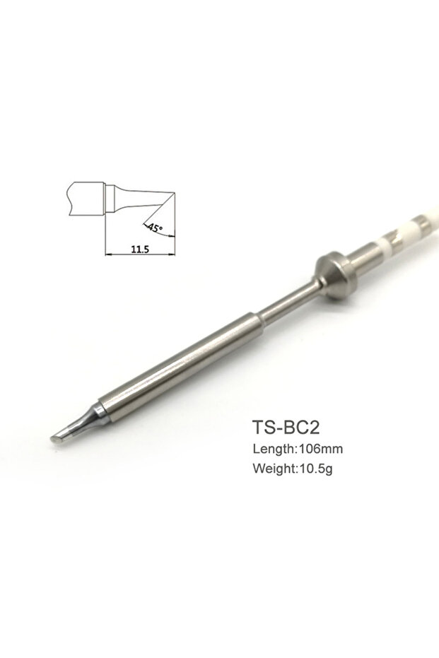 قطعة واحدة من رؤوس مكواة اللحام TS-BC2 TS101/TS100/T85، بديلة لمختلف موديلات رؤوس اللحام الكهربائي