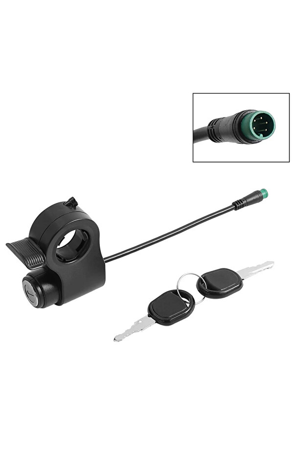 B For Kukirin G2 Pro Electric Scooter Power Key Lock with Keys Electric Scooter Ignition Lock Start.