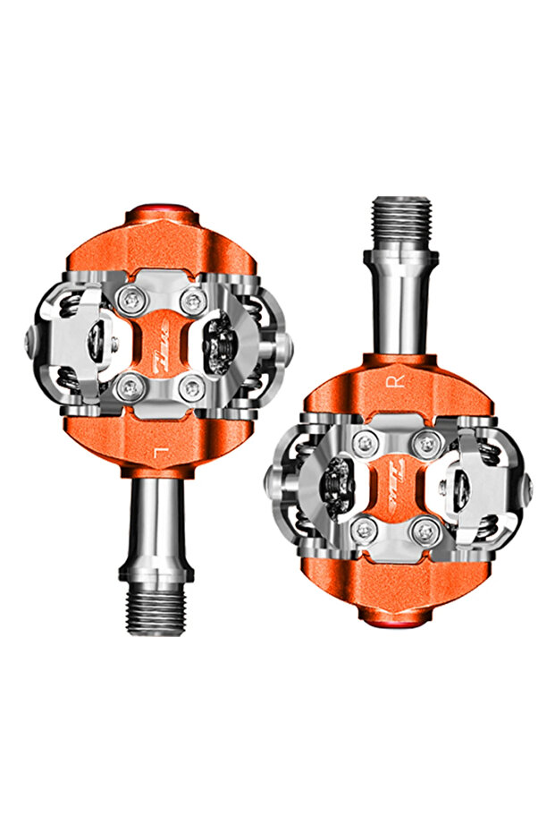 Orange New RYET MTB Pedal SPD Clipless Ultralight Mountain Bike Pedals Bicycle Dual Platform Footboa