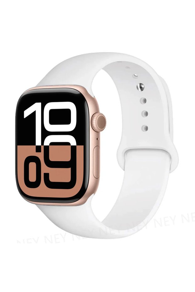 38mm-40mm-41mm S-M 9 White Silicone Band For Watch straps 45mm 44mm 40mm 41mm 42mm-46mm sport brace