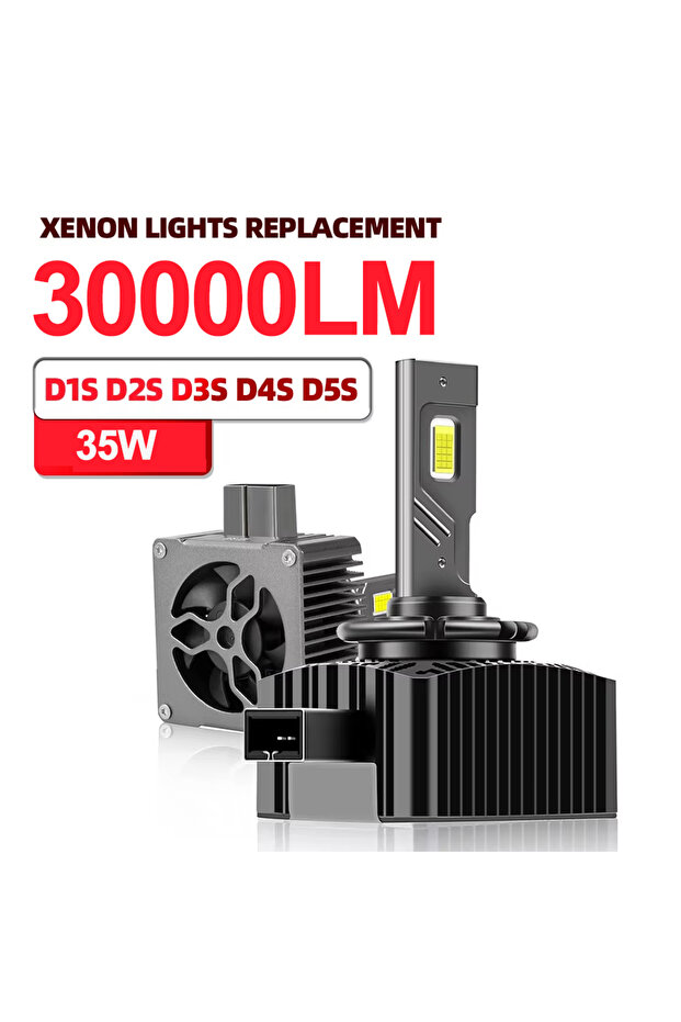 لمبة LED D1S 6000K بيضاء باردة D2S 6000K 35W عالية الشعاع المنخفض D1S D3S D4S مصابيح زينون بديلة فائقة