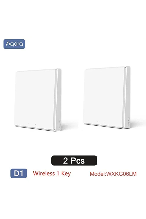 Wireless 1 key 2Pcs Aqara Smart Wall Wireless Switch D1 ZigBee Remote Control Key Light Switch Butto