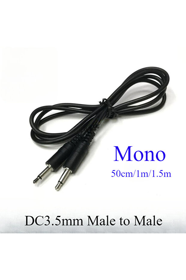 BSN Mono 0.5m 0.5m/1m/1.5m 3.5mm 1/8" TS Male Mini Plug to Male Monaural Mono Audio Cable 12V Trigge