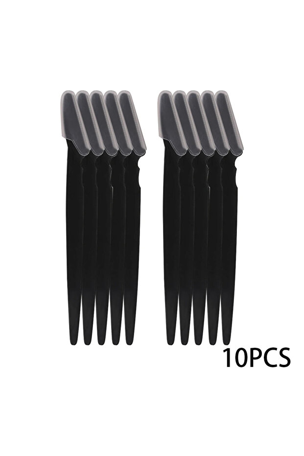 C514-Black-10pcs 10-100Pcs Eyebrow Trimmer Blade Shaver Portable Face Razor Eye Brow Epilation Hair