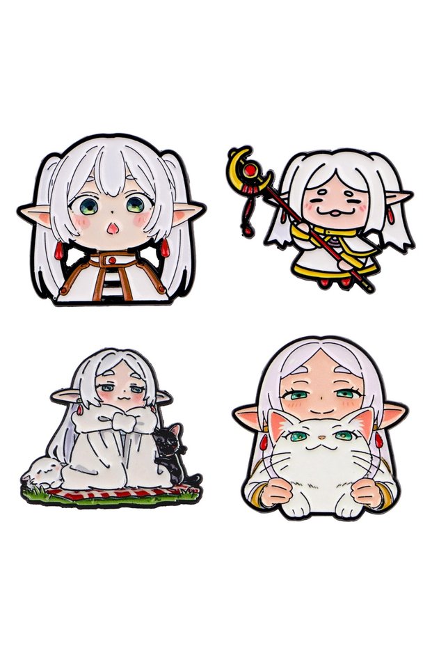16 Elegant Elf Maiden Enamel Brooches Cute Elf Girl Lapel Pins Badge On Backpack Clothing Fashion Je