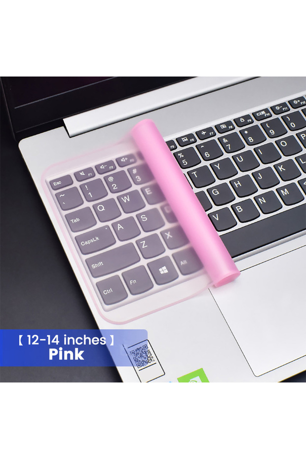 Pink 12-14 inch 12-17 inch Universal Laptop Keyboard Cover Protector Waterproof Dustproof Silicone N
