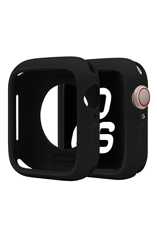 Series 9-8-7 41mm 01 Black Soft Silicone Case for Watch 11-10 46mm 42/40/44/41/45mm Bumper protecto